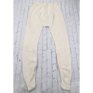 Morgan Mills MENS 2XL TALL Thermal Cotton Waffle Knit Base Layer Pants Beige